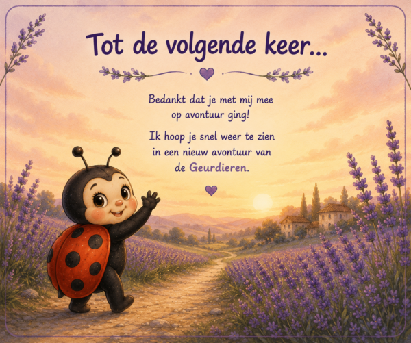 4ae4047f-d446-49a2-99fe-5c21ca9fb6ae Jasper het lieveheersbeestje zoekt de lavendel